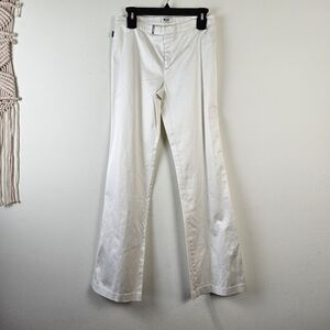 MOSCHINO JEANS straight Leg Ivory Pants Size 10